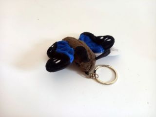 Obrázek z Klíčenka motýl plyš 12cm 